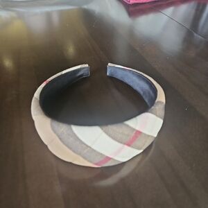 Burberry Classic Check Hairband in Beige and Red